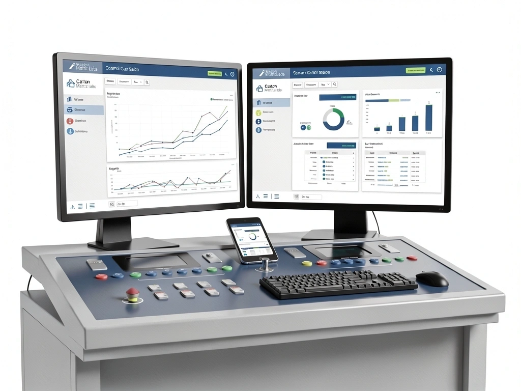 Advanced market analytics server control station at Canton Metric Labs